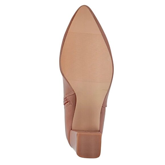 MADDEN GIRL FLEXX Pointed Toe Booties Block Heel Ankle Boot Caramel Size 5.5 M - Picture 7 of 9